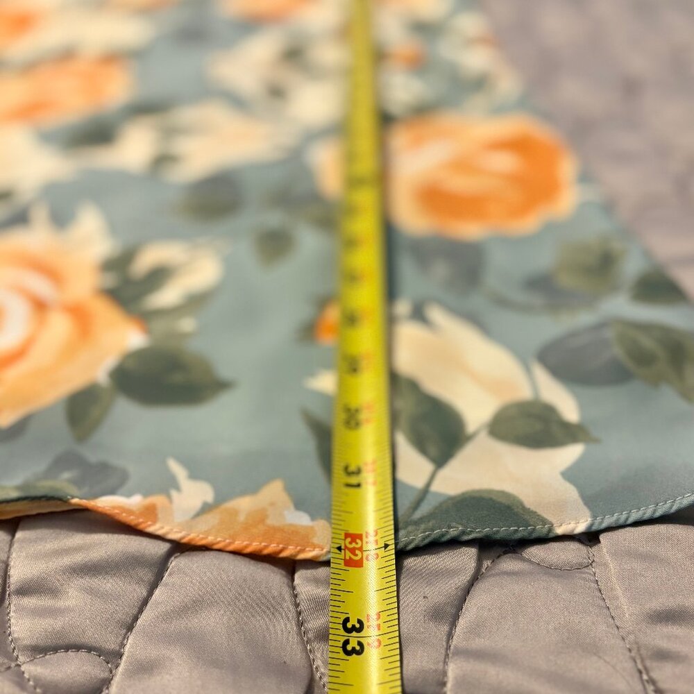 Lulus Floral Halter Keyhole Mini Swing Dress Blue Peach Size S - Picture 6 of 7